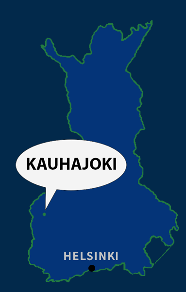 Kartta Helsinki - Kauhajoki